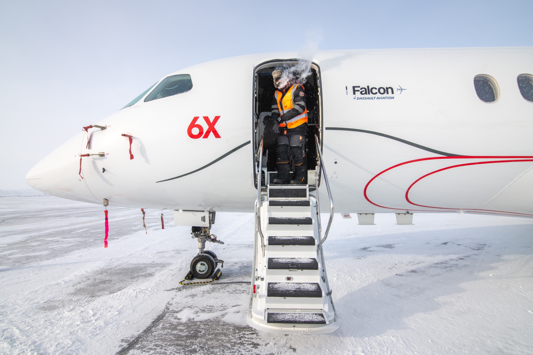 Falcon 6X — warunki zimowe, czarter prywatny Ilontin.2, loty biznesowe